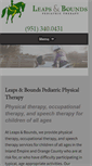 Mobile Screenshot of leapsandboundspediatrictherapy.org